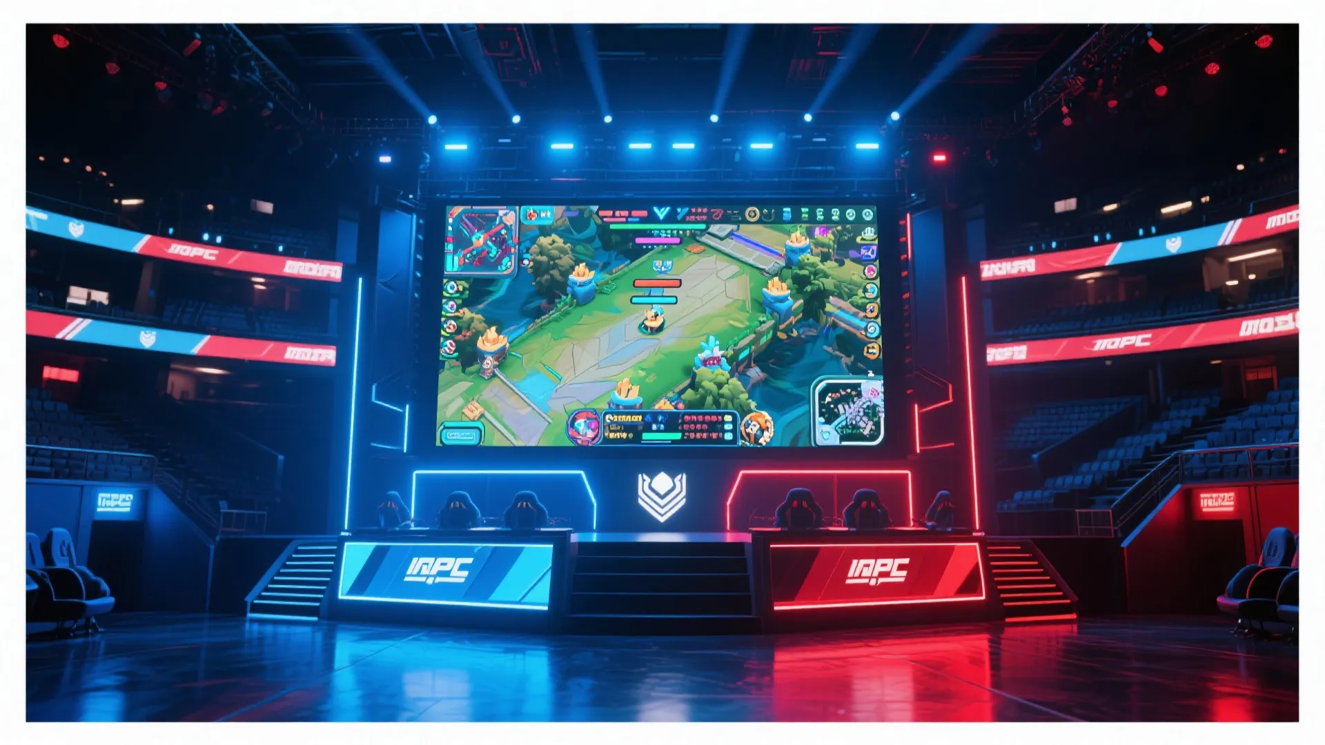 英雄联盟赛事直播现场